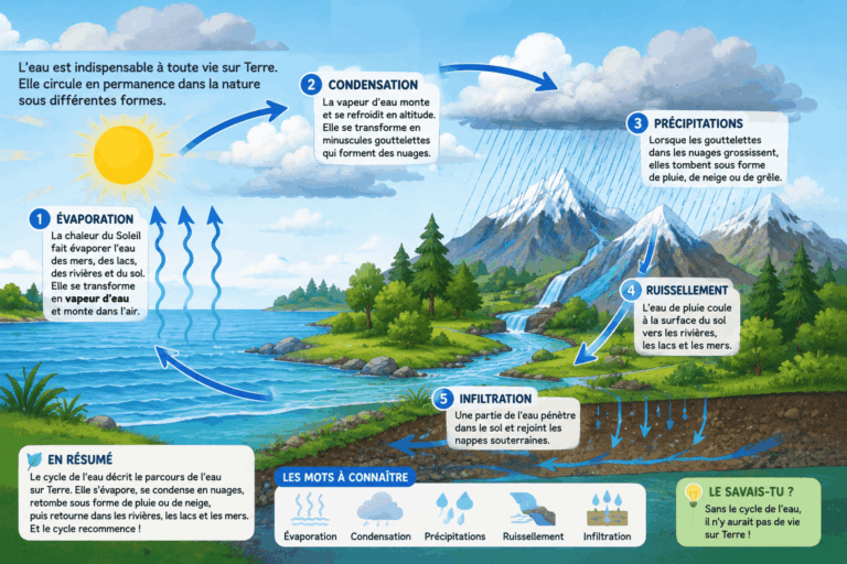 Le cycle de l&rsquo;eau