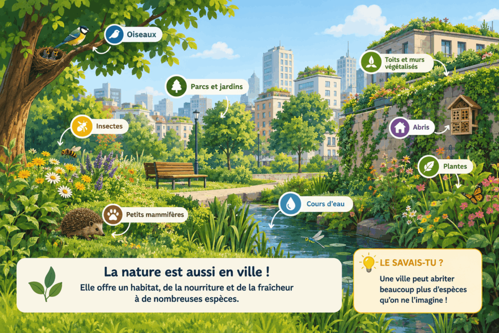La biodiversité en ville